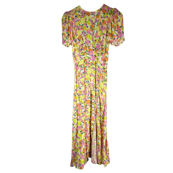 AFRM Jamie Open Back Midi Floral Dress Size Small - Picture 3 of 10